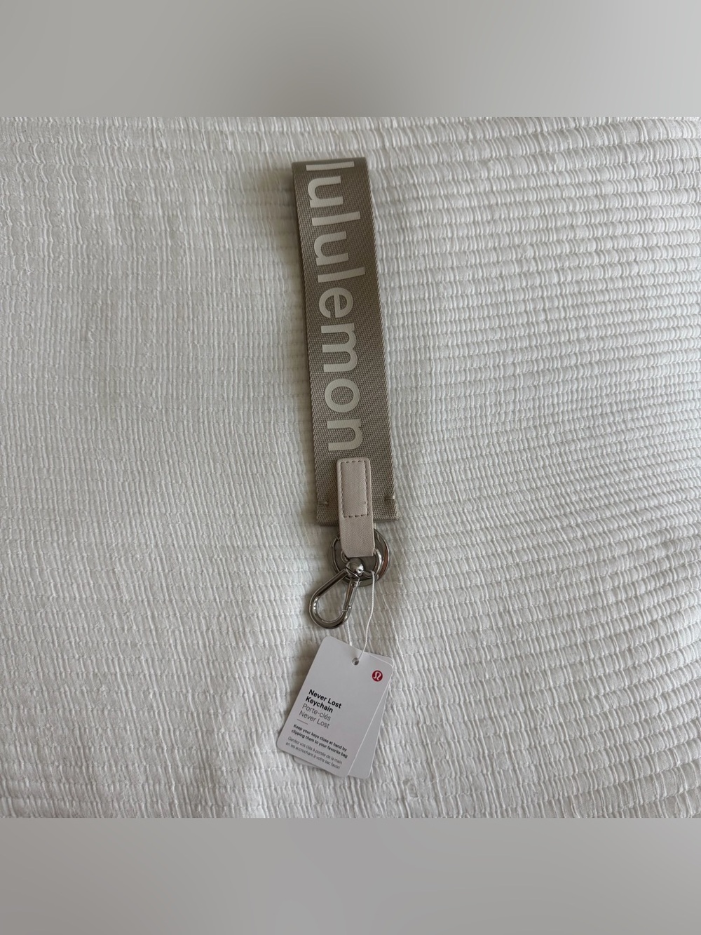 Lululemon Never Lost Keychain